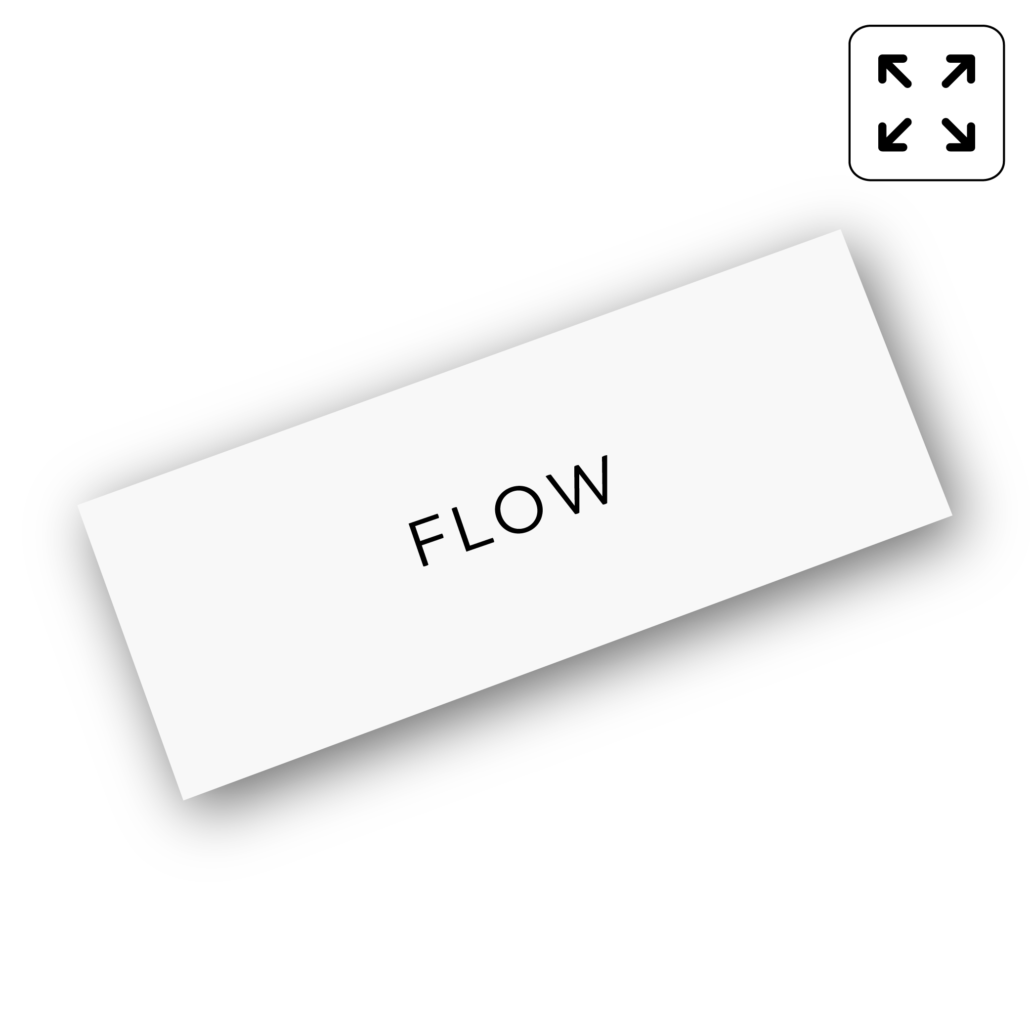 Podłużna ulotka banerowa z ikoną rozszerzenia formatu symbolizującą duży, wydłużony układ graficzny stosowany w materiałach reklamowych i informacyjnych.