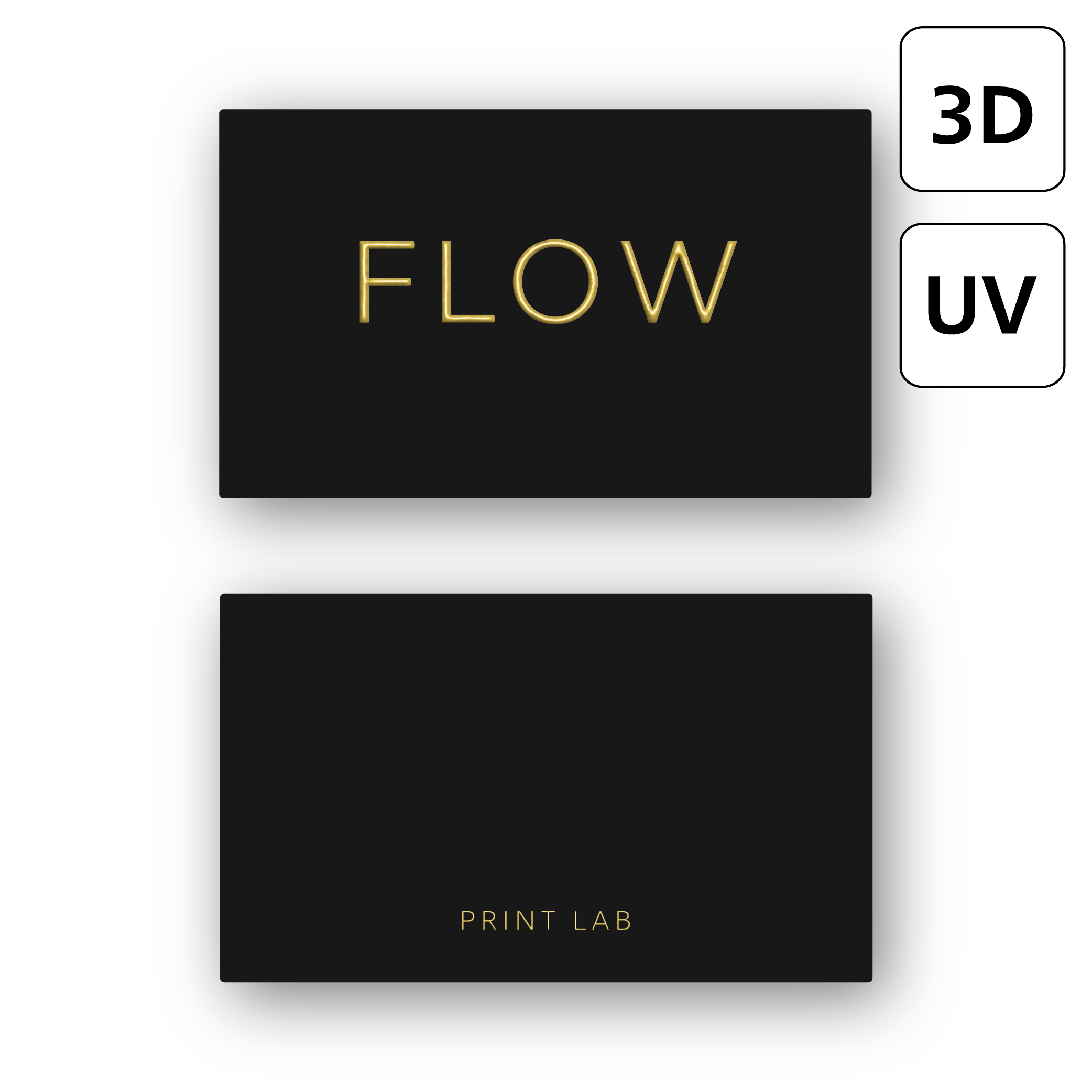 wizytówki złocone - 3D Series