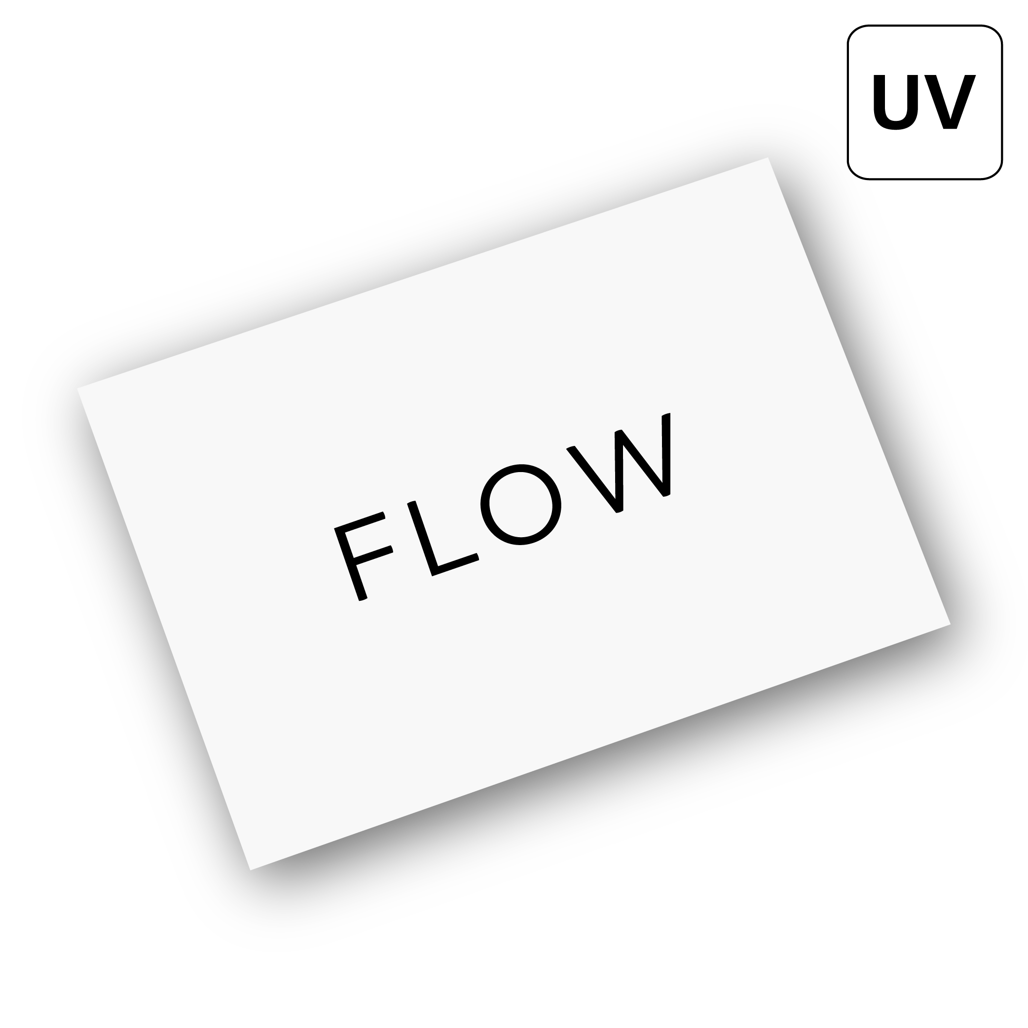 Ikona ulotki z oznaczeniem UV symbolizująca druk ulotek z lakierem UV. Ulotki z wybiórczym lakierem UV podkreślającym logo lub elementy graficzne – efekt błyszczący i wypukły dla materiałów reklamowych.