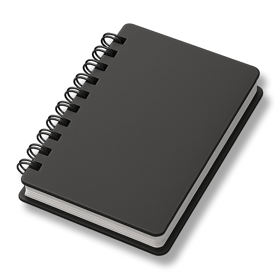 Notesy spiralowane z twardą okładką